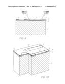 METHOD OF FABRICATING INKJET PRINTHEAD WITH PROJECTIONS PATTERNED ACROSS NOZZLE PLATE diagram and image