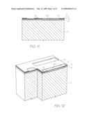 METHOD OF FABRICATING INKJET PRINTHEAD WITH PROJECTIONS PATTERNED ACROSS NOZZLE PLATE diagram and image