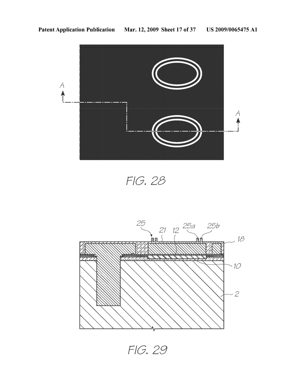 METHOD OF FABRICATING INKJET PRINTHEAD WITH PROJECTIONS PATTERNED ACROSS NOZZLE PLATE - diagram, schematic, and image 18