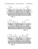 LED chips having fluorescent substrates with microholes and methods for fabricating diagram and image