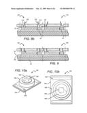 LED chips having fluorescent substrates with microholes and methods for fabricating diagram and image