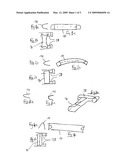 MOTOR VEHICLE FLEXIBLE AXLE, COMPRISING A CROSS BRACING WITH OPEN CROSS-SECTION WHEREOF THE FLANKS INCLUDE RECTILINEAR EDGES, CROSS BRACING AND CORRESPONDING MOTOR VEHICLE diagram and image