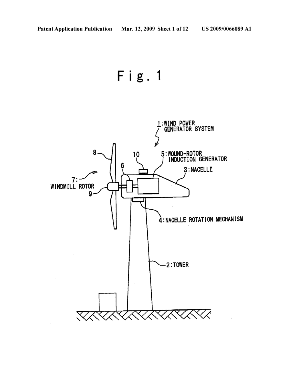 Wind Power Generator System and Control Method of the Same - diagram, schematic, and image 02