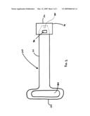 Device for fastening a car seat diagram and image