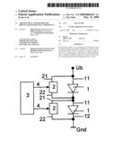 Arrangement and method for driving light-emitting components diagram and image