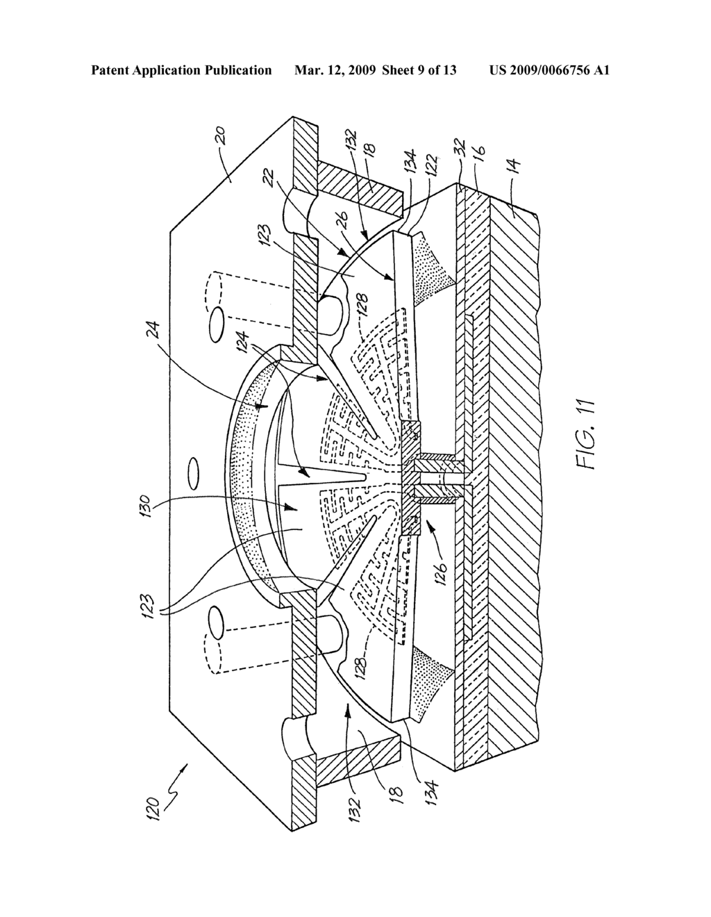 Printhead Having Nozzle Arrangements With Magnetic Paddle Actuators - diagram, schematic, and image 10