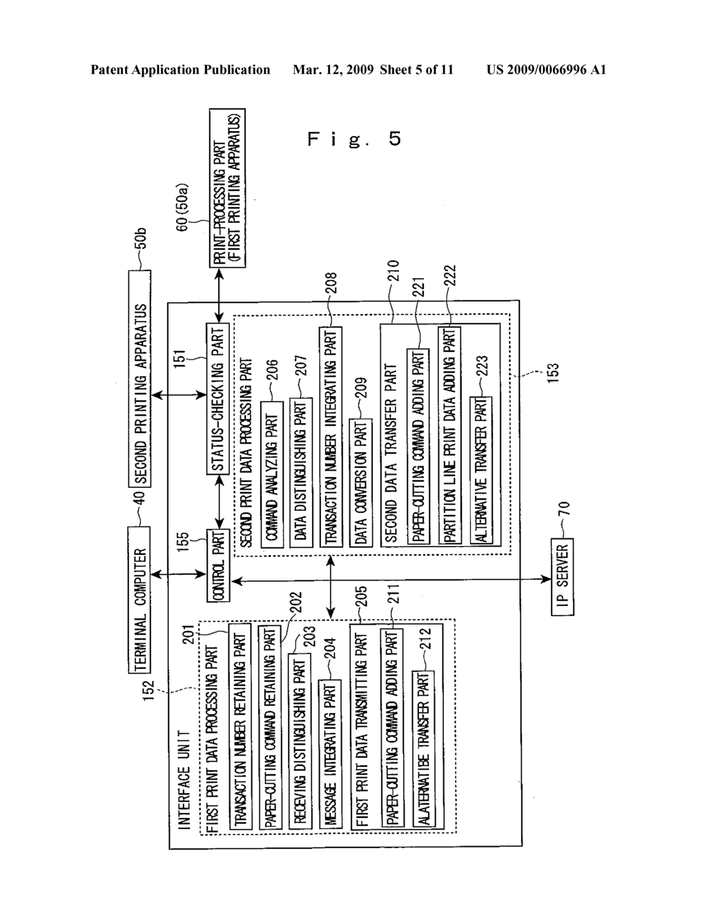 Printing System, POS System, Connection Device, Control Method of Printing System, and Program Therefor - diagram, schematic, and image 06