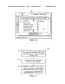 Method and apparatus for searching recordable discs in a disc library for available recording space diagram and image