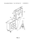 Portable photo booth diagram and image