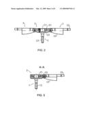 ROTOR-DISC CONNECTING MEMBER FOR A GLASS CURTAIN WALL OR ROOFING diagram and image