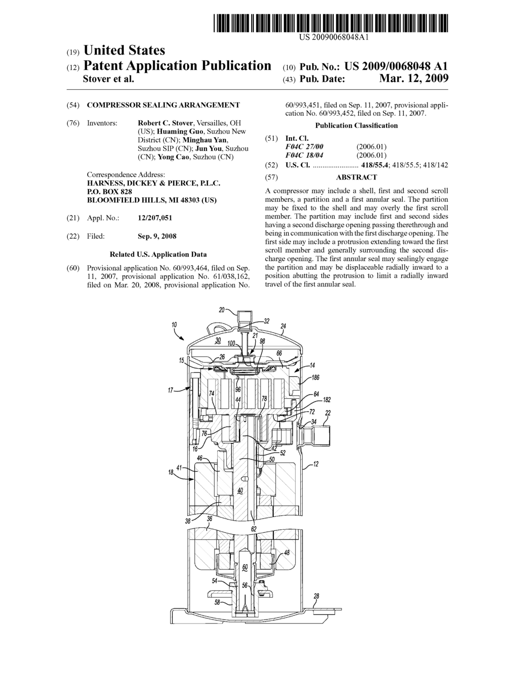 Compressor Sealing Arrangement - diagram, schematic, and image 01