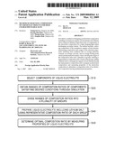 METHOD OF DESIGNING COMPOSITION OF LIQUID ELECTROLYTE FOR HIGH CHARGE/DISCHARGE RATE diagram and image