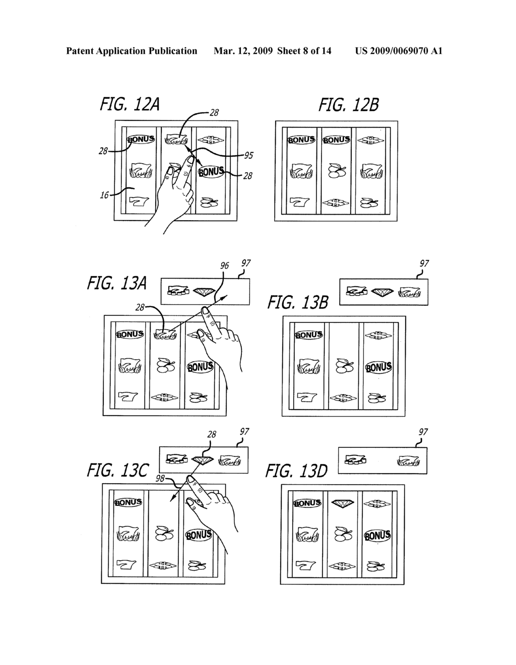 GAMING MACHINE HAVING A CURVED DISPLAY AND RELATED METHODS - diagram, schematic, and image 09