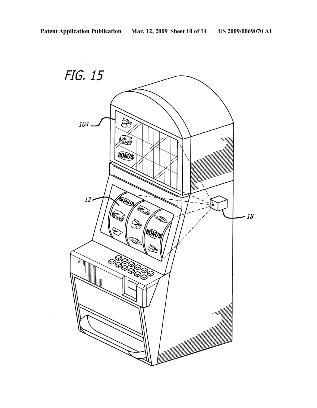 GAMING MACHINE HAVING A CURVED DISPLAY AND RELATED METHODS - diagram, schematic, and image 11