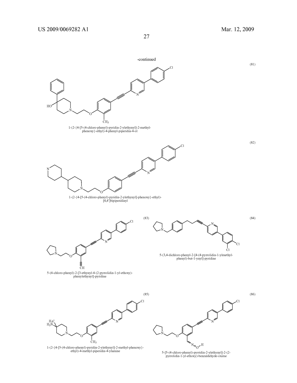 ALKYNE COMPOUNDS WITH MCH ANTAGONISTIC ACTIVITY AND MEDICAMENTS COMPRISING THESE COMPOUNDS - diagram, schematic, and image 28