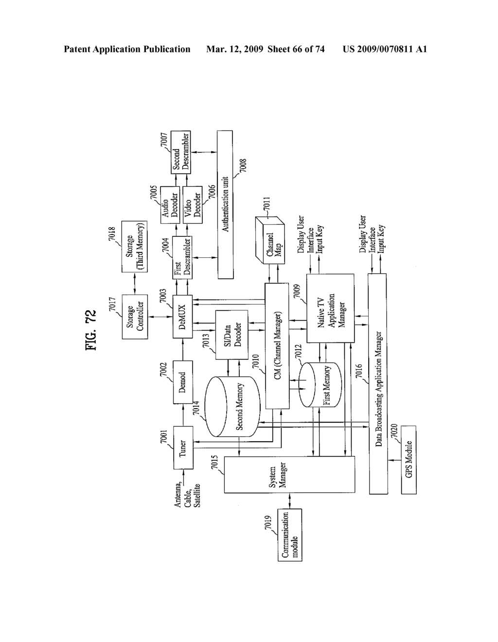 DIGITAL BROADCASTING SYSTEM AND DATA PROCESSING METHOD - diagram, schematic, and image 67