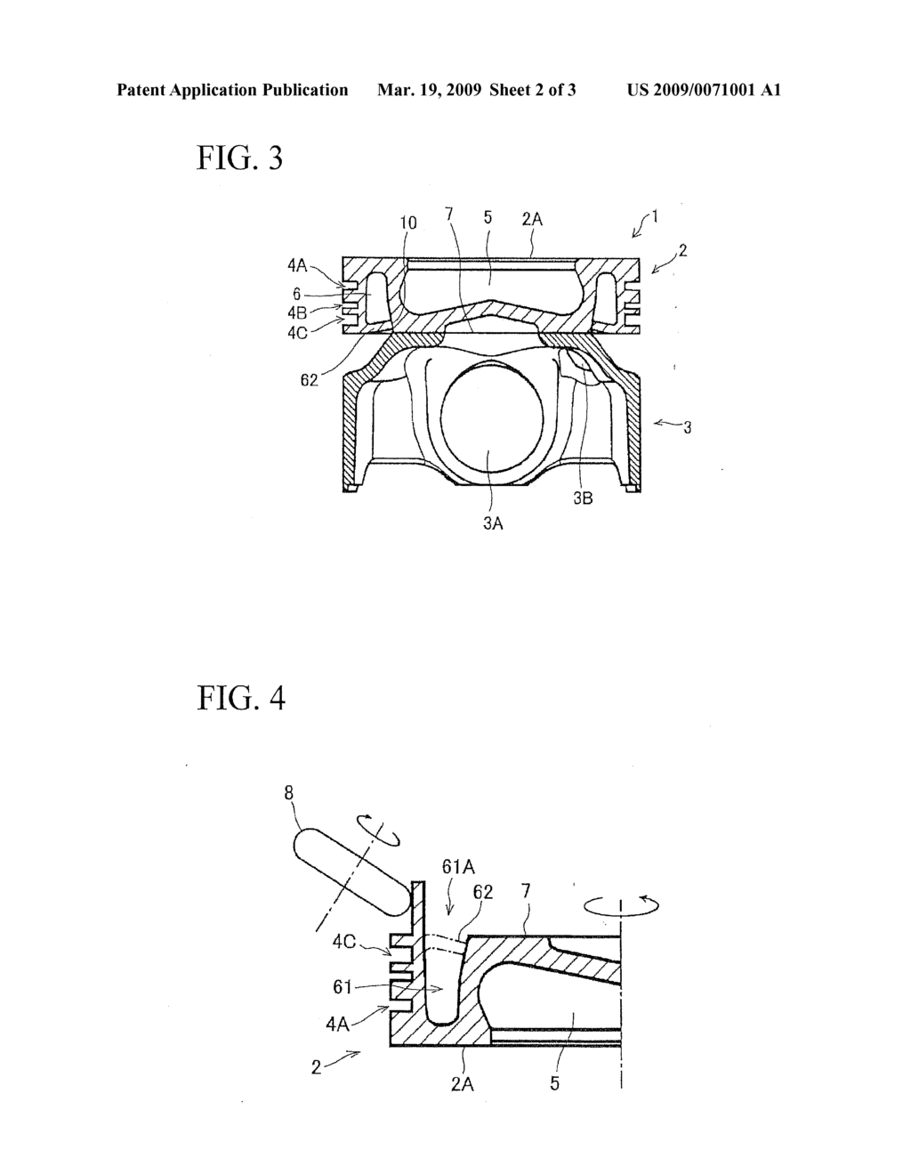 METHOD FOR PRODUCING PISTON FOR INTERNAL-COMBUSTION ENGINE - diagram, schematic, and image 03