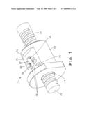 Ball screw device having circulating device diagram and image