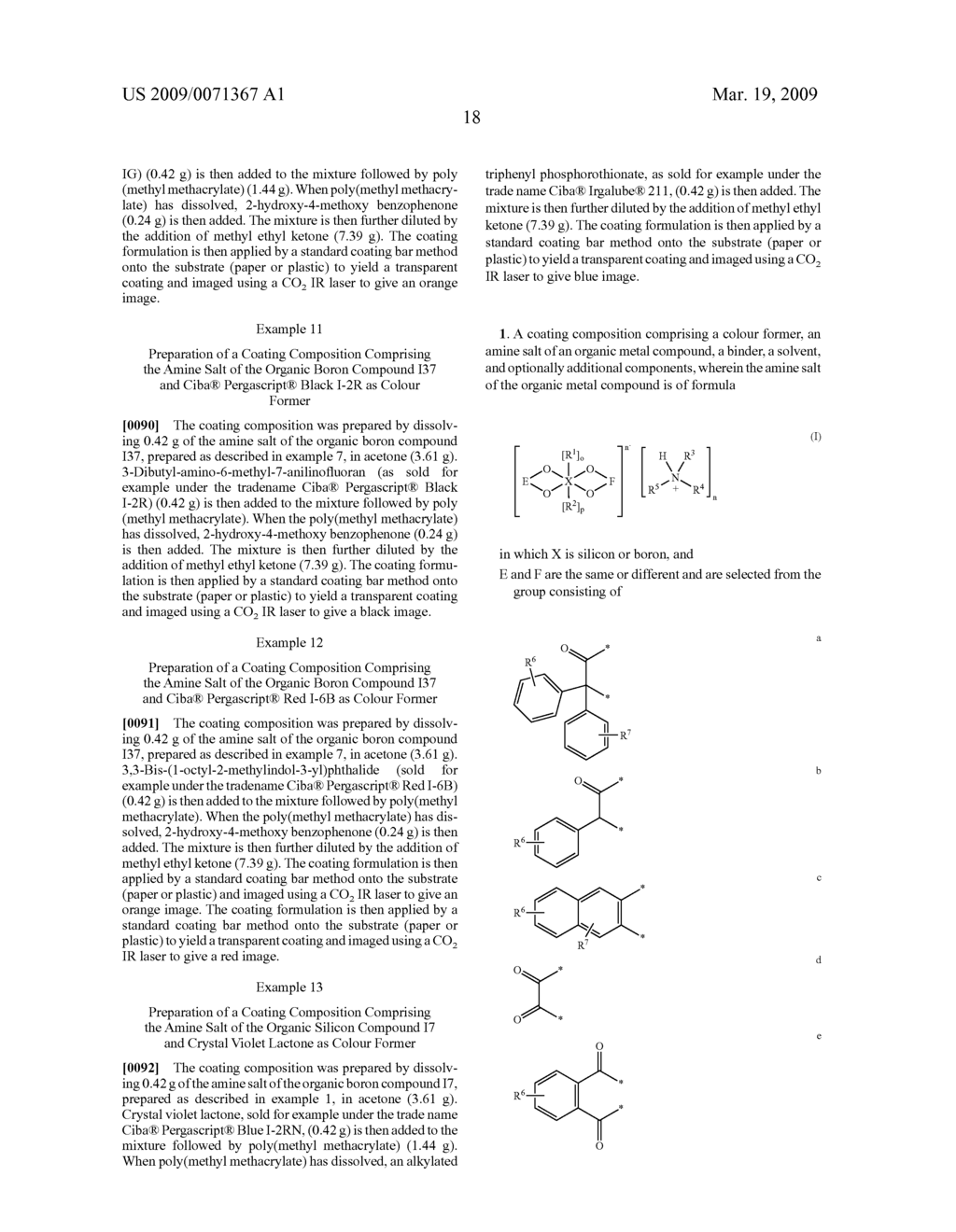 Coating compositions for marking substrates - diagram, schematic, and image 19