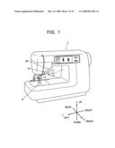 THREAD CUTTING DEVICE OF SEWING MACHINE diagram and image