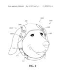 Wearable sound system for an animal diagram and image