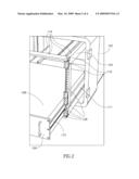 APPARATUS AND METHOD FOR A FLIP RAIL IN A RACK MOUNT diagram and image