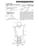 Collapsible freestanding body armor support stand diagram and image