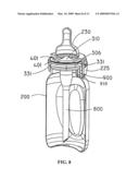 DRINKING CONTAINER, VENT SYSTEM AND METHOD diagram and image