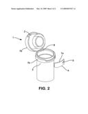 Tamper evident closure diagram and image