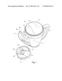Beverage cup with storage bin and bottle opener diagram and image