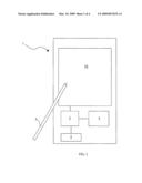 INPUT DEVICE AND METHOD FOR REGISTERING USER INPUT ON AN ELECTRONIC DEVICE diagram and image