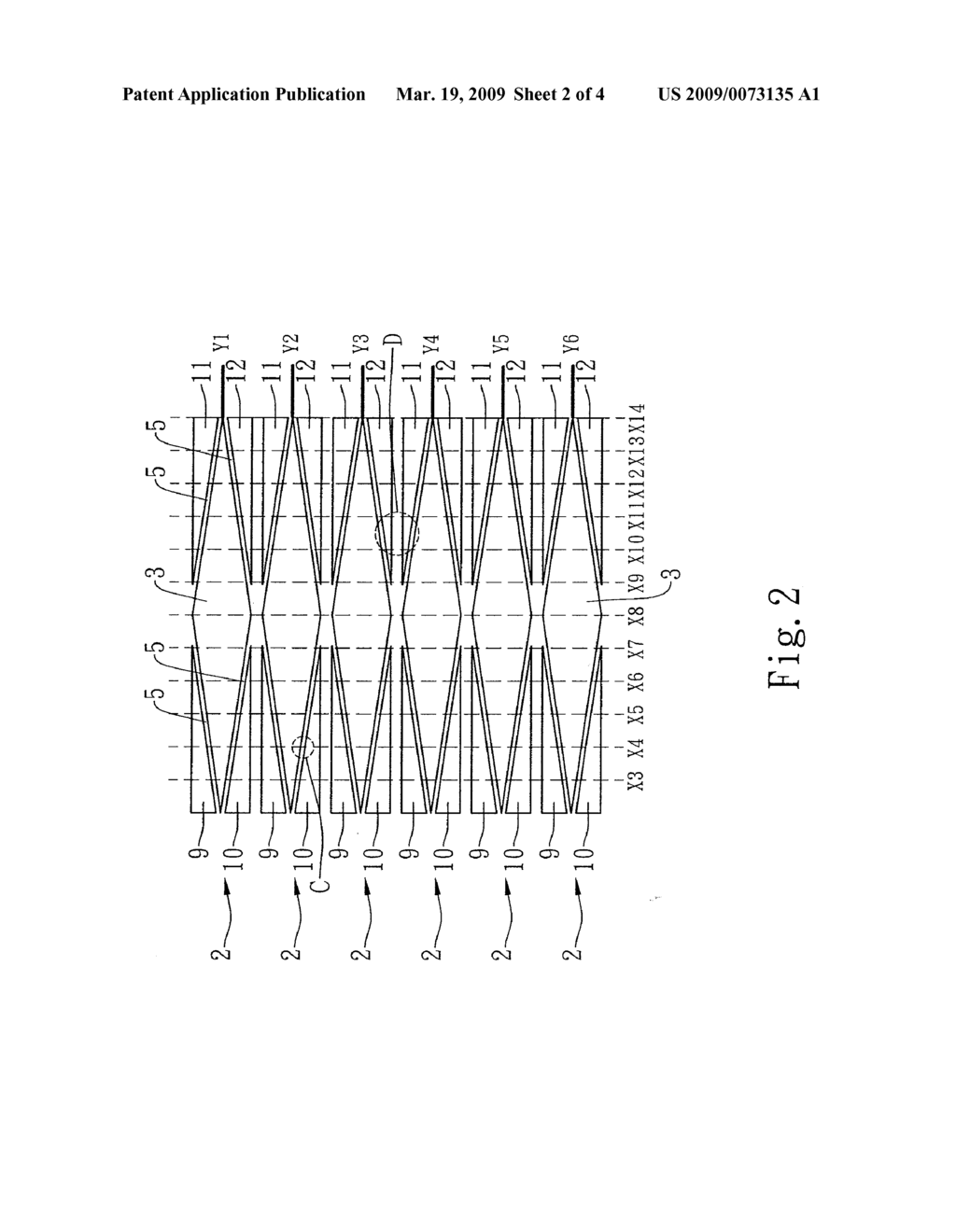 PROJECTING CAPACITIVE TOUCH SENSING DEVICE, DISPLAY PANEL, AND IMAGE DISPLAY SYSTEM - diagram, schematic, and image 03