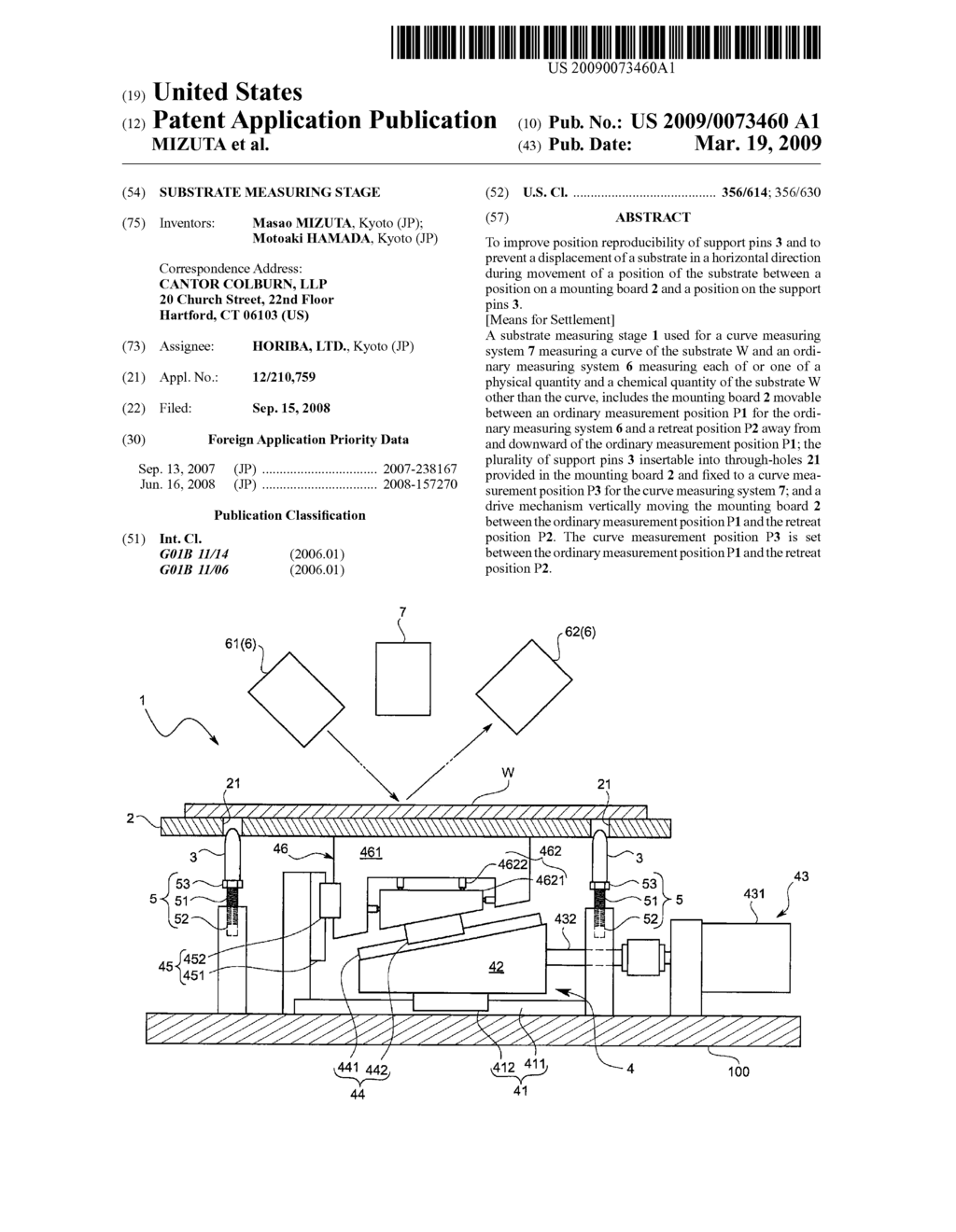 SUBSTRATE MEASURING STAGE - diagram, schematic, and image 01