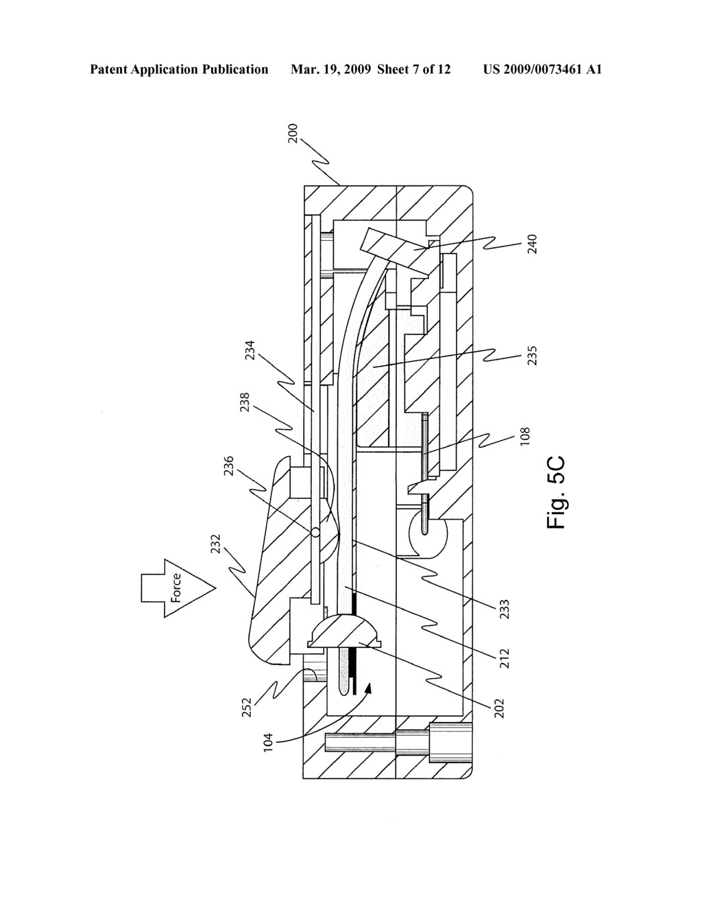 Waveguide and Optical Motion Sensor Using Optical Power Modulation - diagram, schematic, and image 08