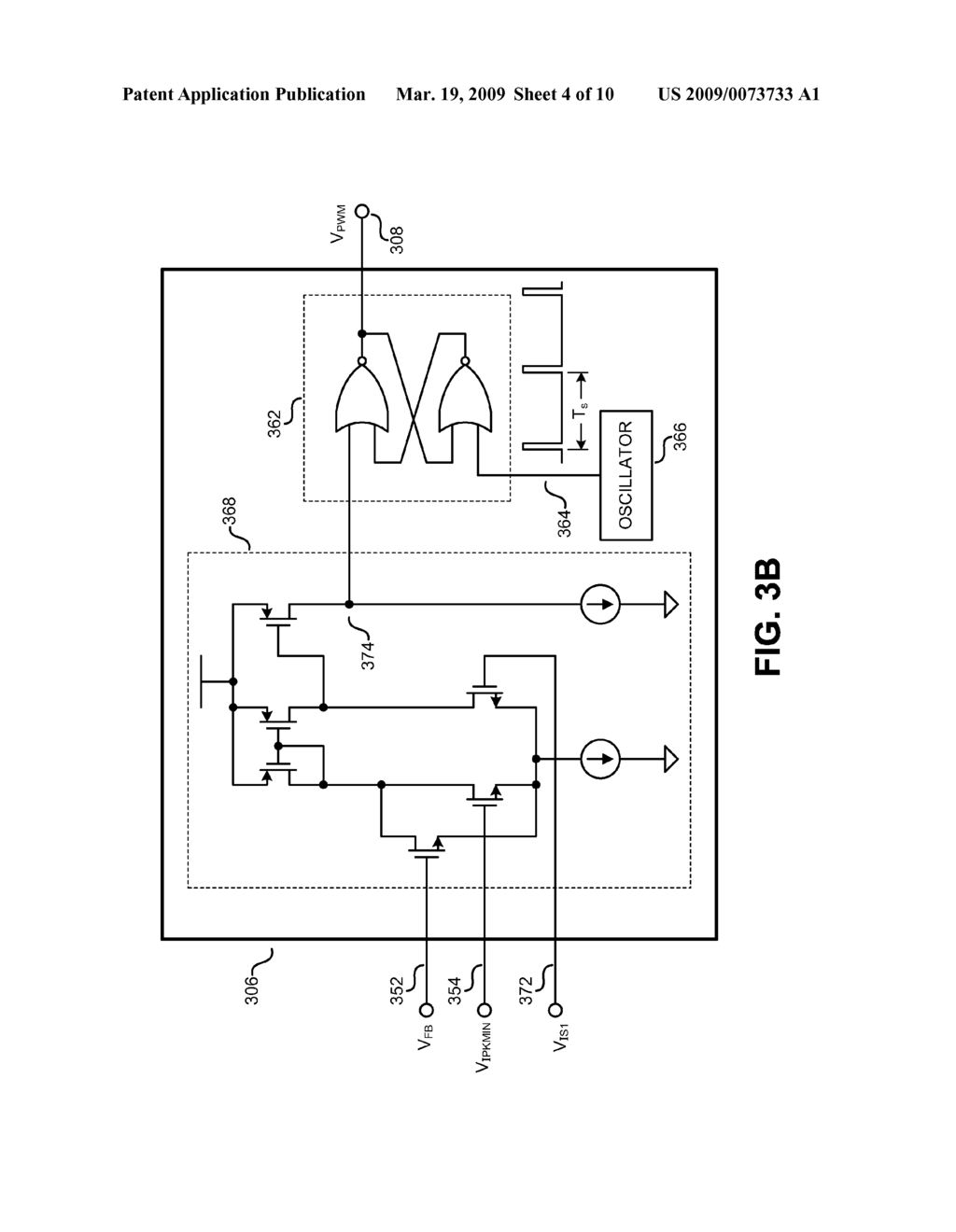 METHOD AND APPARATUS TO REDUCE AUDIO FREQUENCIES IN A SWITCHING POWER SUPPLY - diagram, schematic, and image 05