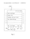 Modular messaging log application on an IP phone diagram and image