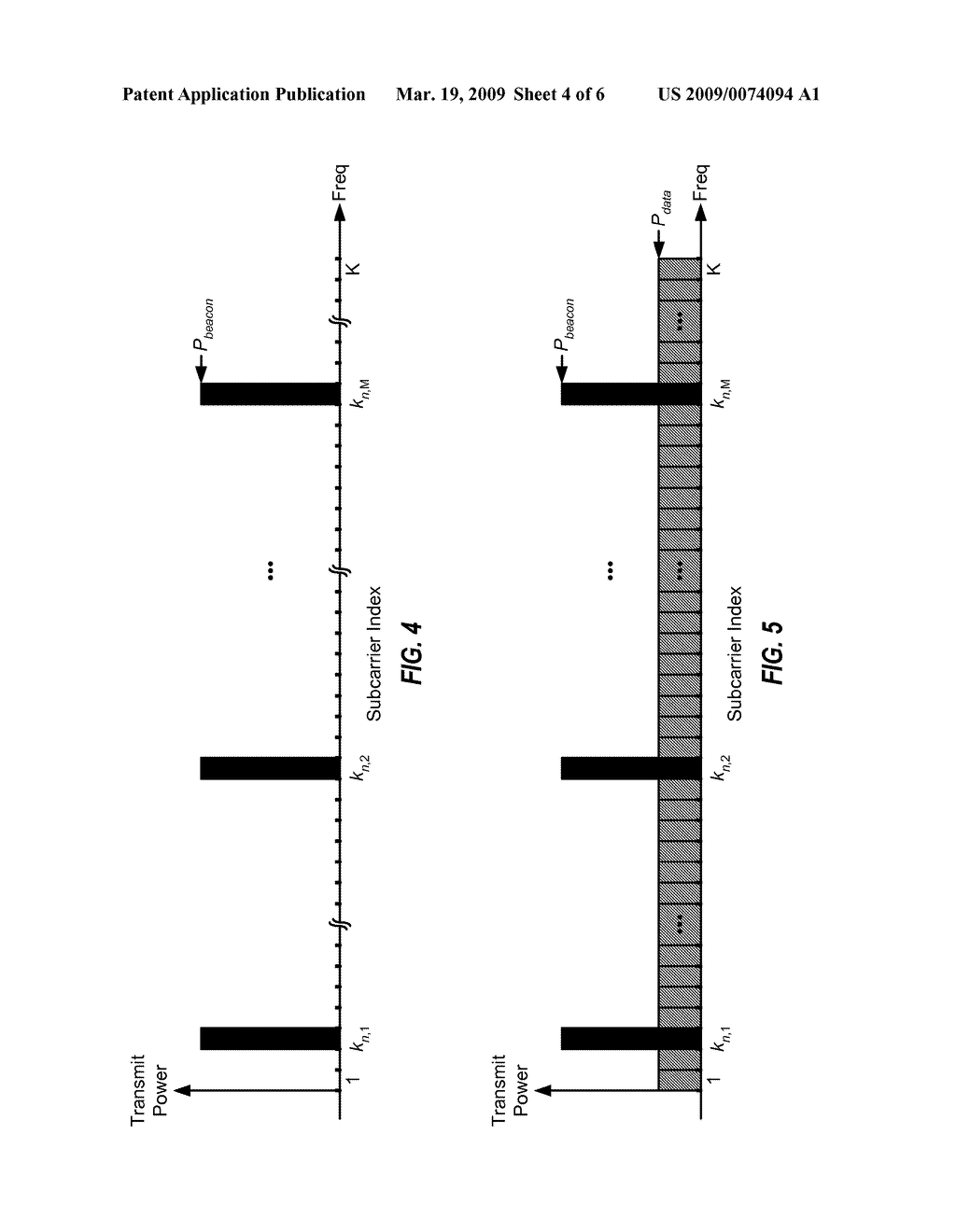 BEACON SYMBOLS WITH MULTIPLE ACTIVE SUBCARRIERS FOR WIRELESS COMMUNICATION - diagram, schematic, and image 05