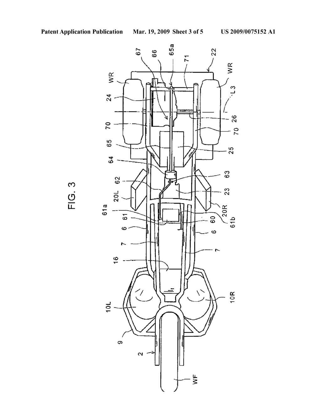 SADDLE-RIDE TYPE FUEL CELL THREE-WHEELED VEHICLE - diagram, schematic, and image 04