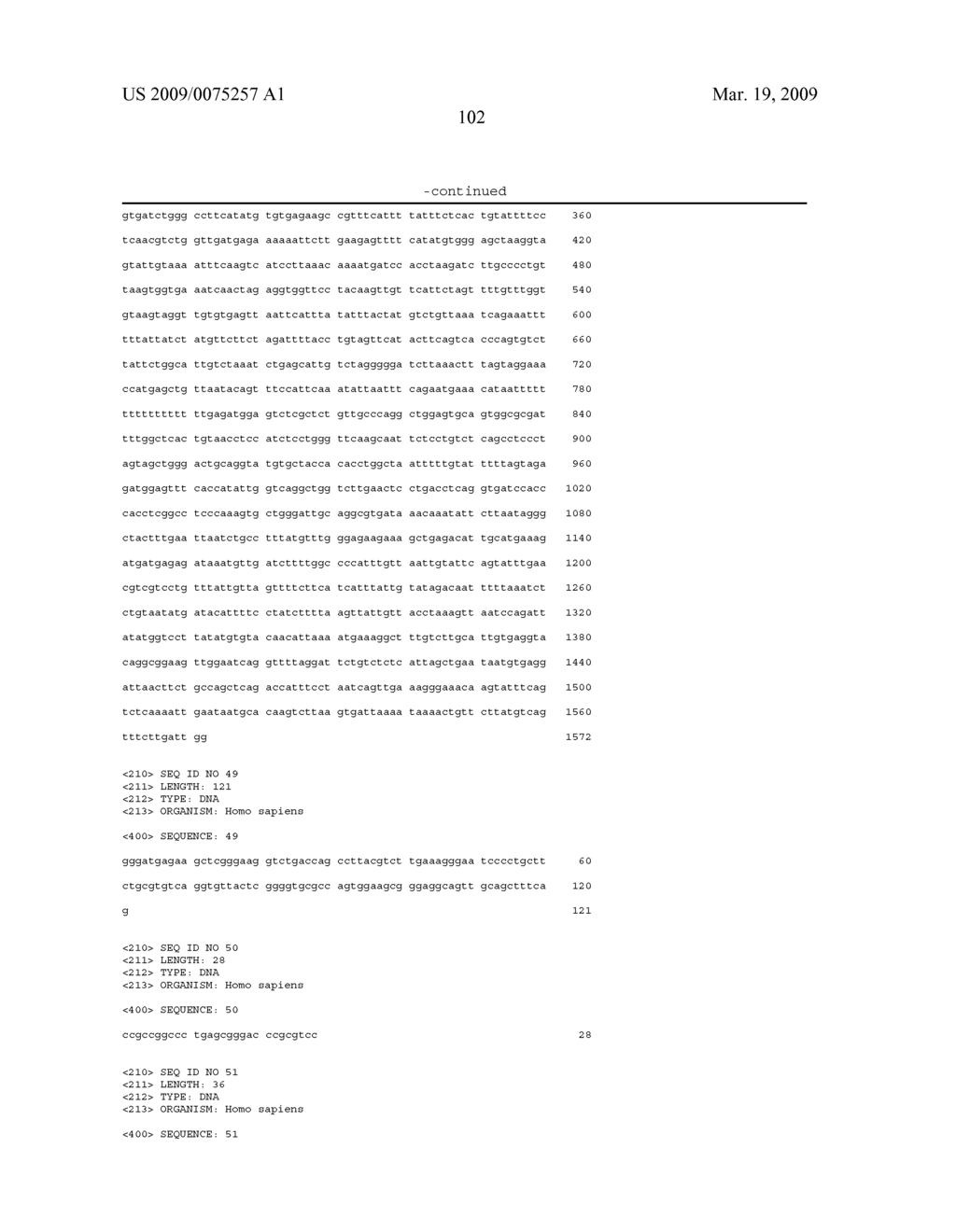 NOVEL NUCLEIC ACID SEQUENCES AND METHODS OF USE THEREOF FOR DIAGNOSIS - diagram, schematic, and image 121