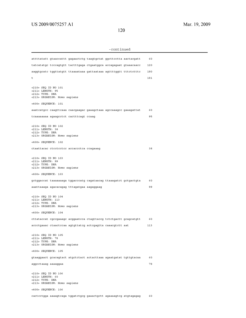 NOVEL NUCLEIC ACID SEQUENCES AND METHODS OF USE THEREOF FOR DIAGNOSIS - diagram, schematic, and image 139