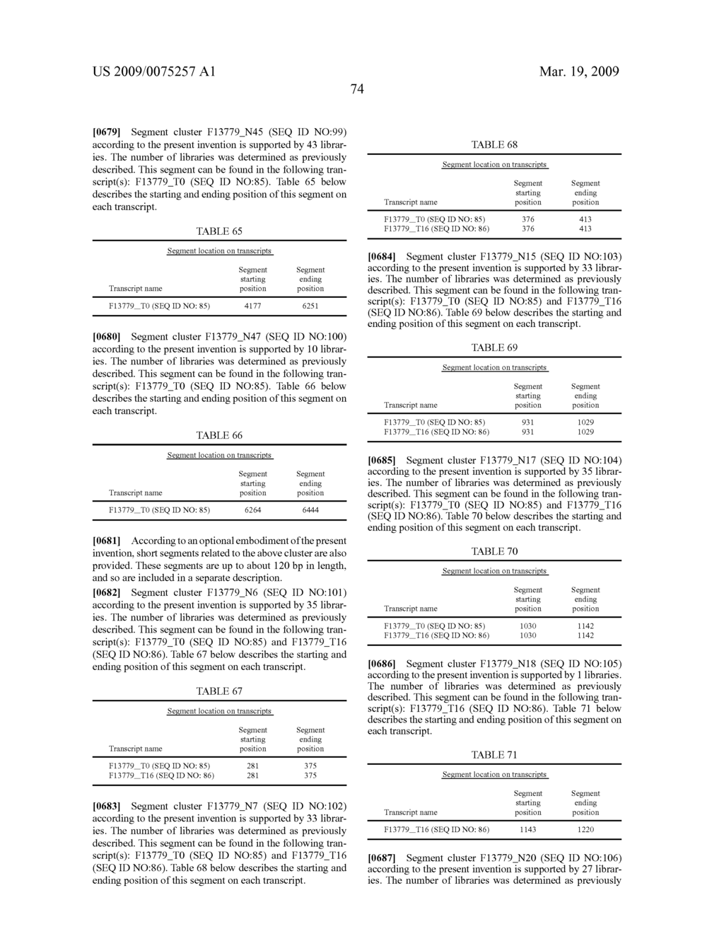 NOVEL NUCLEIC ACID SEQUENCES AND METHODS OF USE THEREOF FOR DIAGNOSIS - diagram, schematic, and image 93