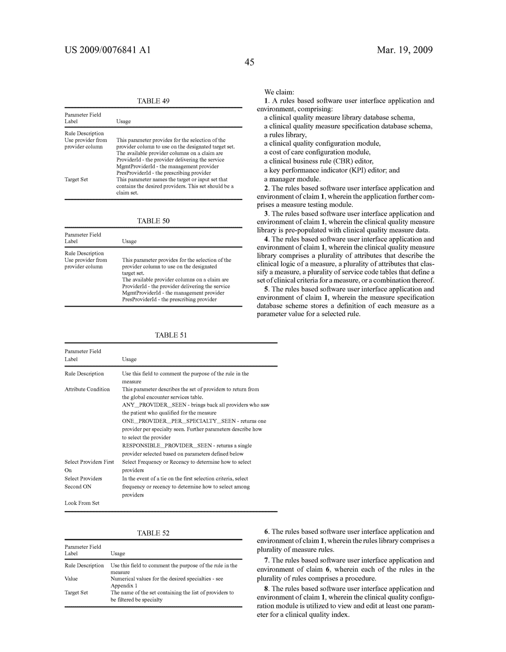 RULES-BASED SOFTWARE AND METHODS FOR HEALTH CARE MEASUREMENT APPLICATIONS AND USES THEREOF - diagram, schematic, and image 84