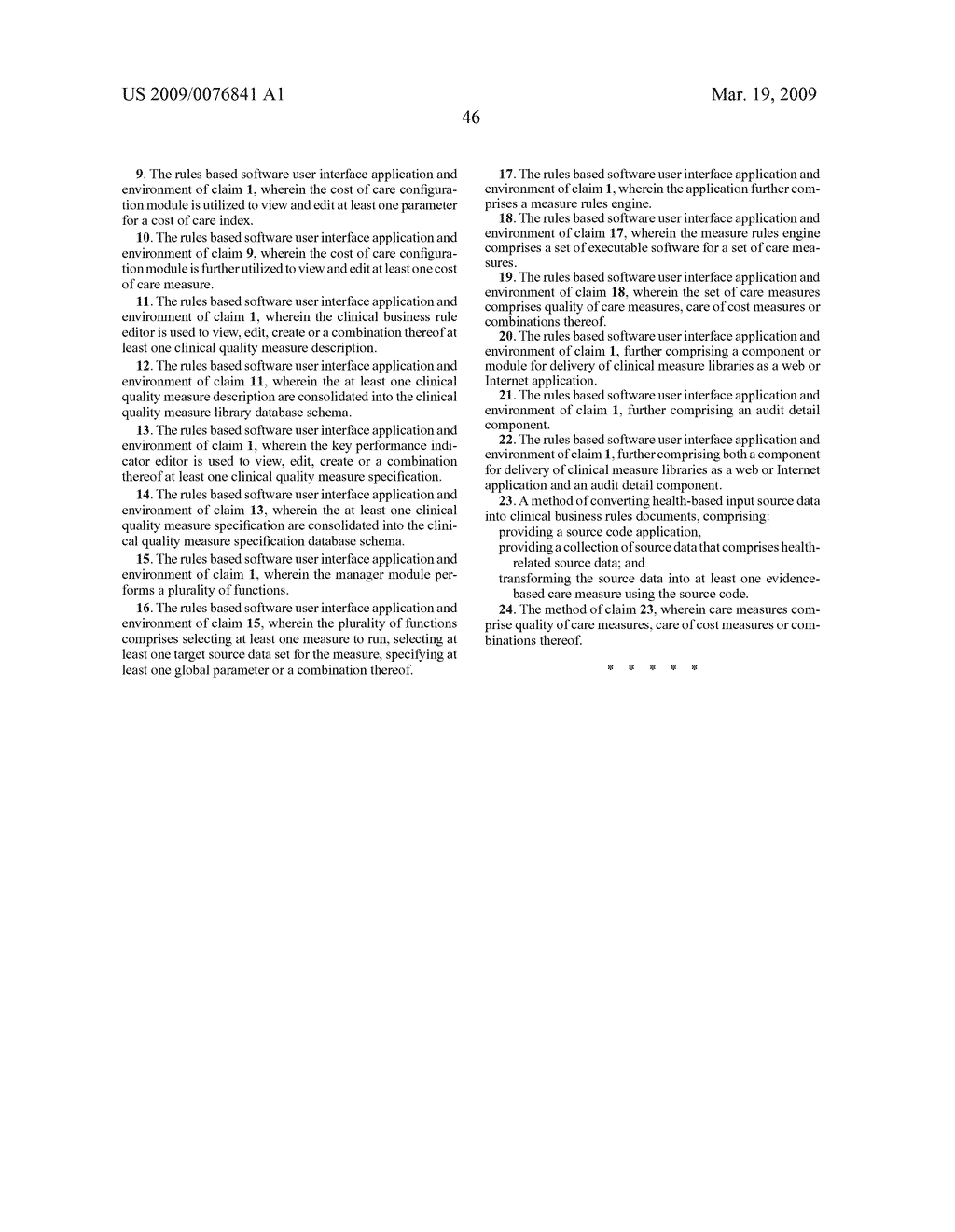 RULES-BASED SOFTWARE AND METHODS FOR HEALTH CARE MEASUREMENT APPLICATIONS AND USES THEREOF - diagram, schematic, and image 85