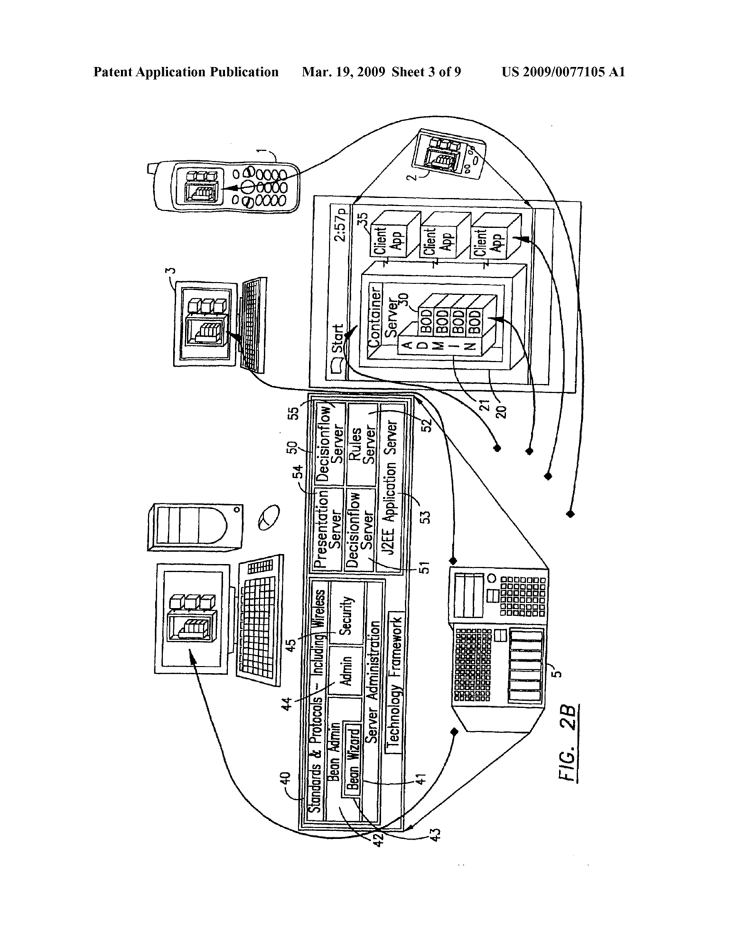 SYSTEM FOR DEVELOPMENT, MANAGEMENT AND OPERATION OF DISTRIBUTED CLIENTS AND SERVERS - diagram, schematic, and image 04