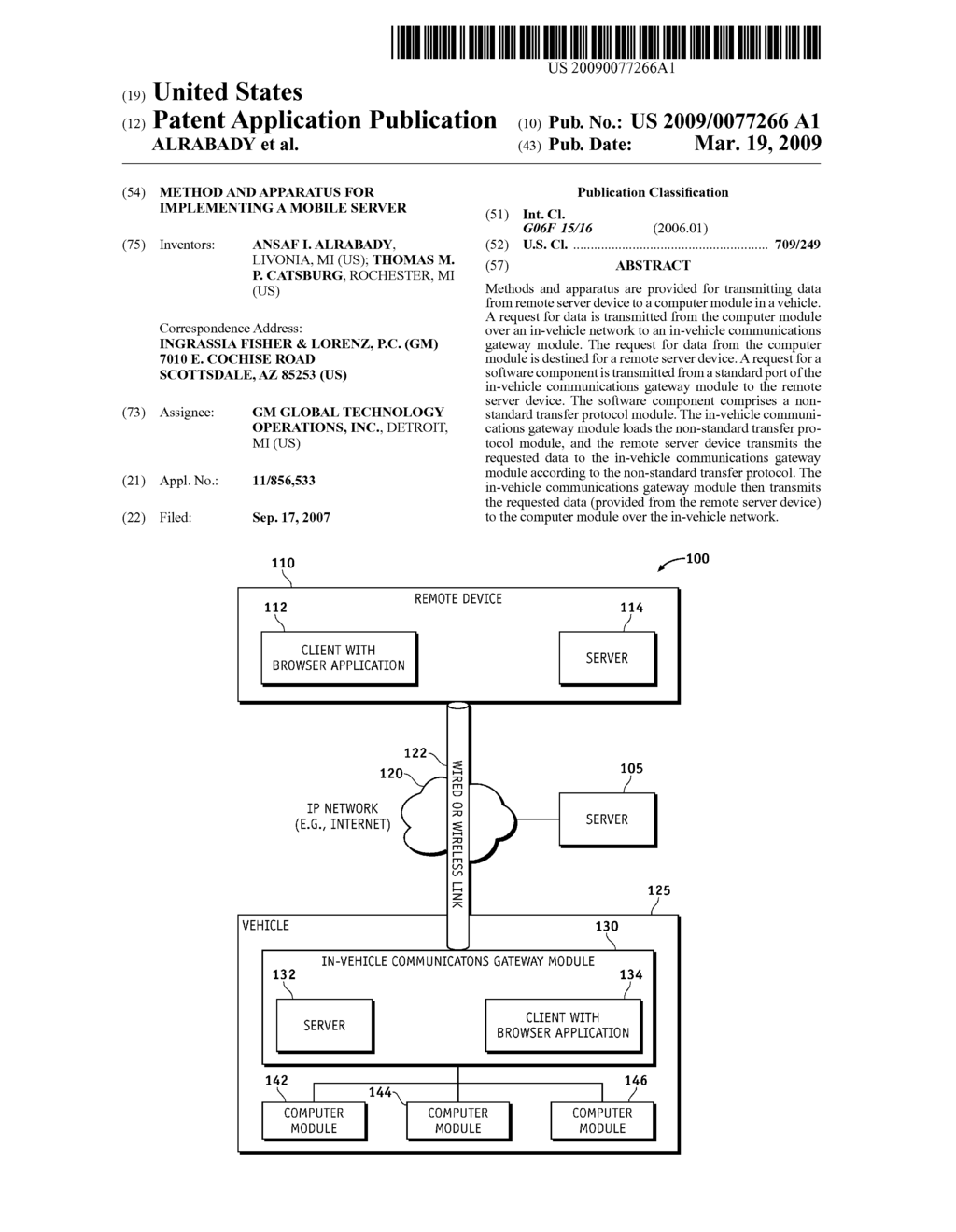 METHOD AND APPARATUS FOR IMPLEMENTING A MOBILE SERVER - diagram, schematic, and image 01