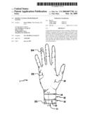 Double-cuffed chemotherapy gloves diagram and image