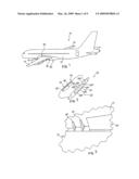 AIRCRAFT COMPRISING A CENTRAL FAIRING THAT ADJUSTS THE PRESSURE ON THE WING STRUCTURES BY MEANS OF LOCAL GEOMETRIC DEFORMATIONS diagram and image