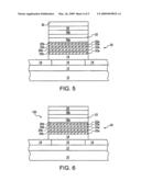 Resistance variable memory device with sputtered metal-chalcogenide region and method of fabrication diagram and image