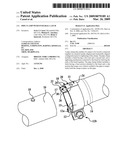 PIPE CLAMP WITH INTEGRAL LATCH diagram and image