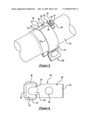 PIPE CLAMP WITH INTEGRAL LATCH diagram and image